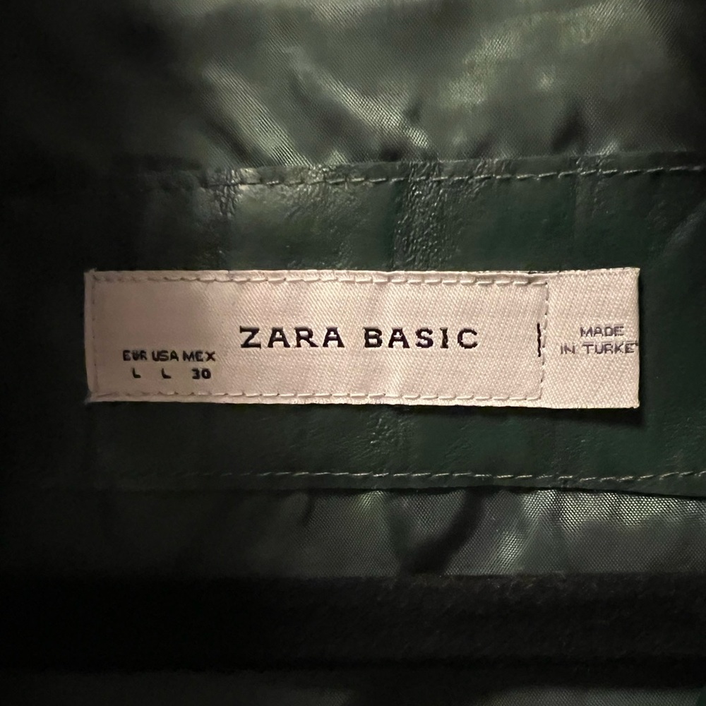 Green Faux Leather Jacket - Picture 10 of 11
